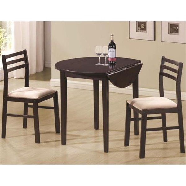 Coaster Coaster 130005 Dinettes Casual 3 Piece Table and Chair Set 130005